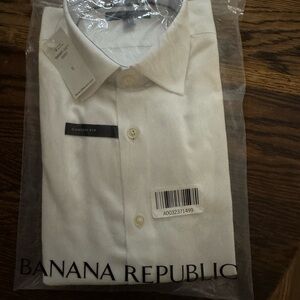 Banana Republic White Dress Shirt Camden Fit